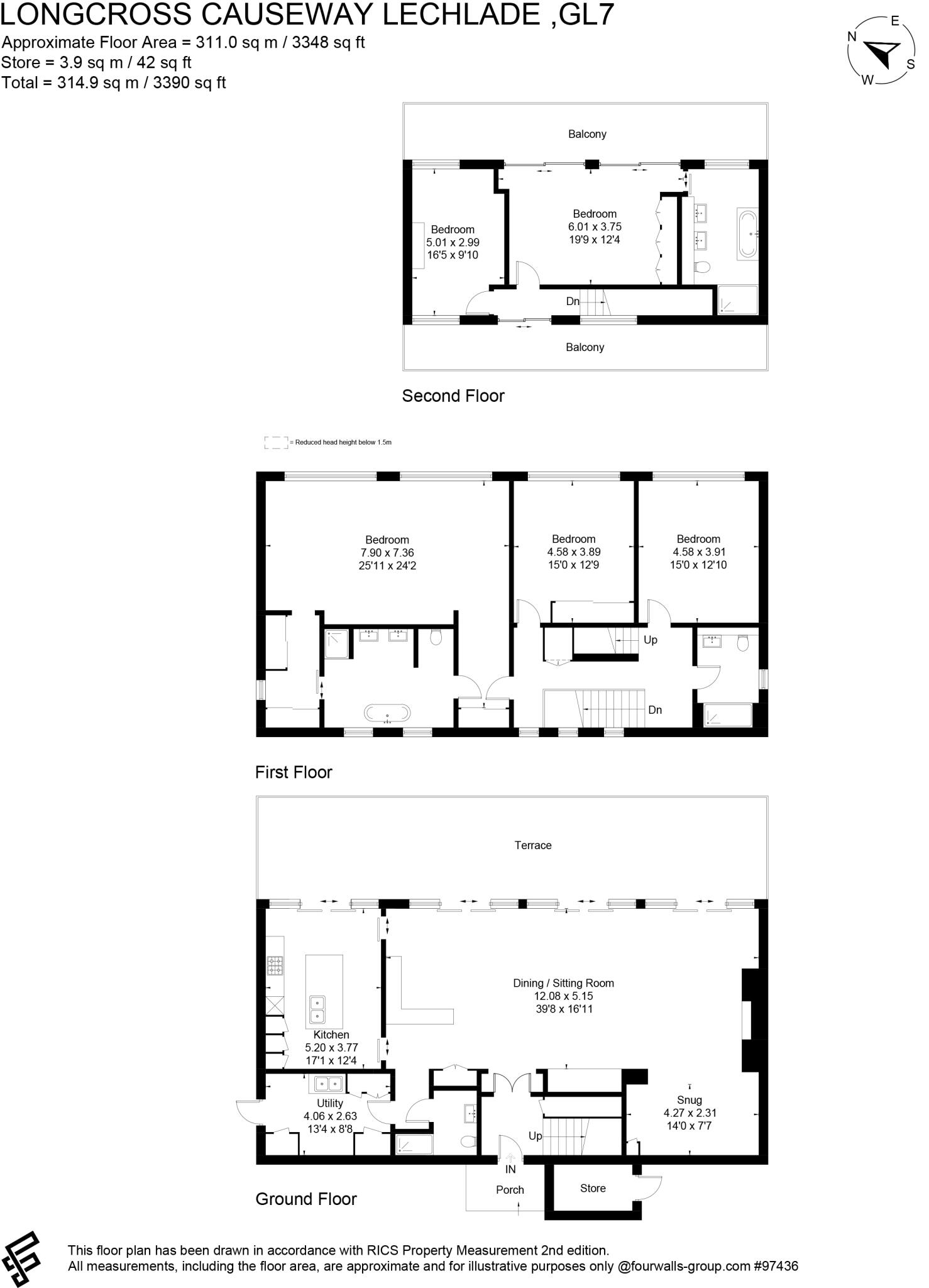Longcross Causeway, Claydon Pike, Lechlade, GL7 floorplan