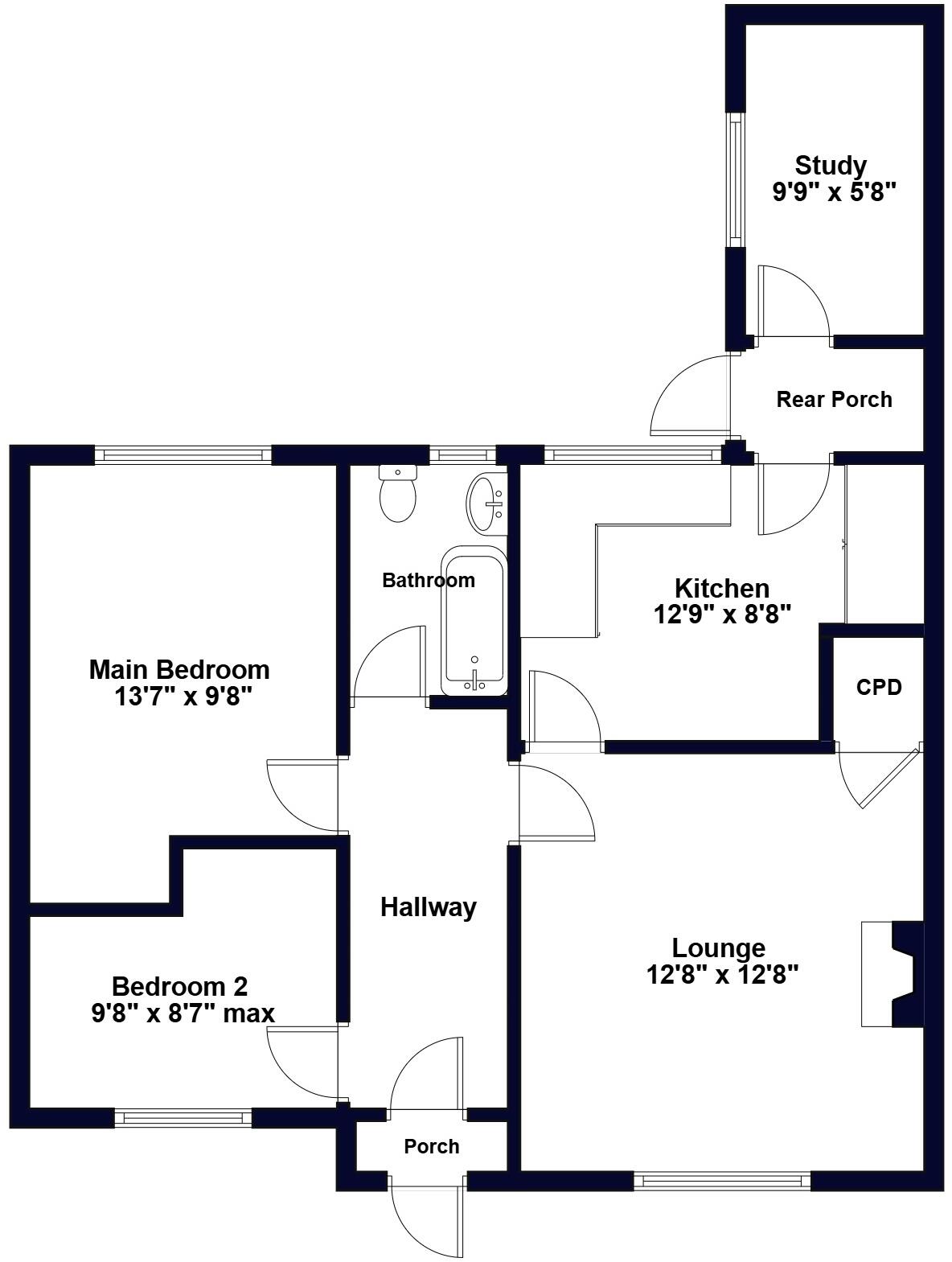 Oakhurst Road, West Moors, Dorset, BH22 floorplan