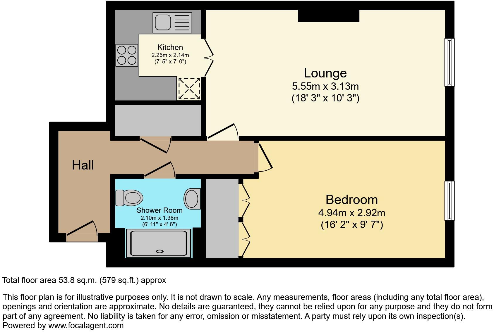 Orcombe Court, Exmouth floorplan