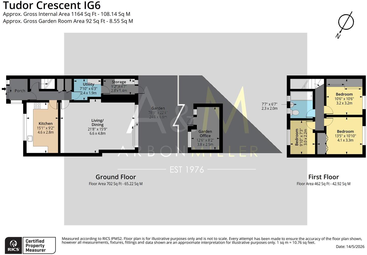 Tudor Crescent, Hainault floorplan