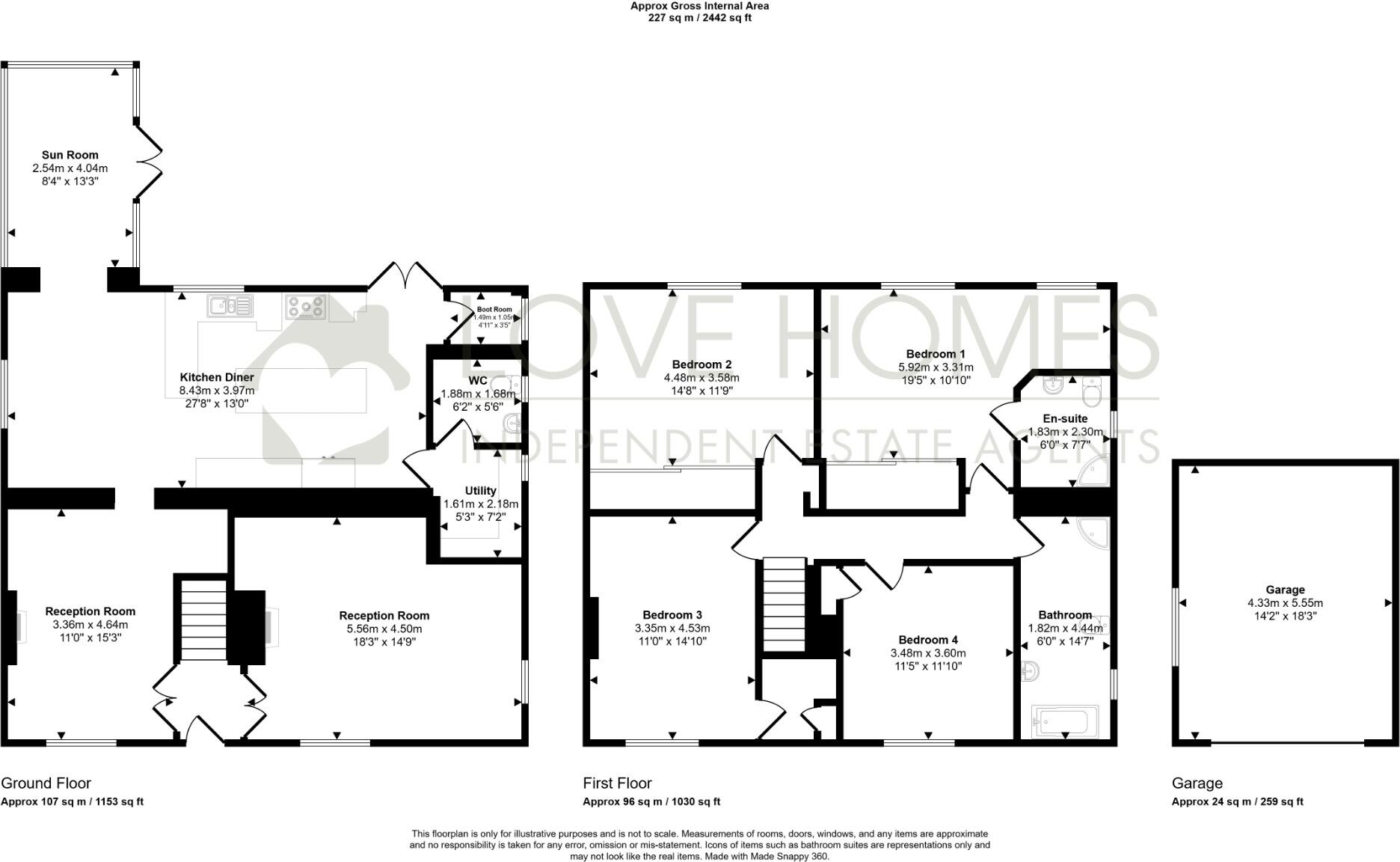 Bonds Lane, Garstang, Preston, Lancashire, PR3 floorplan