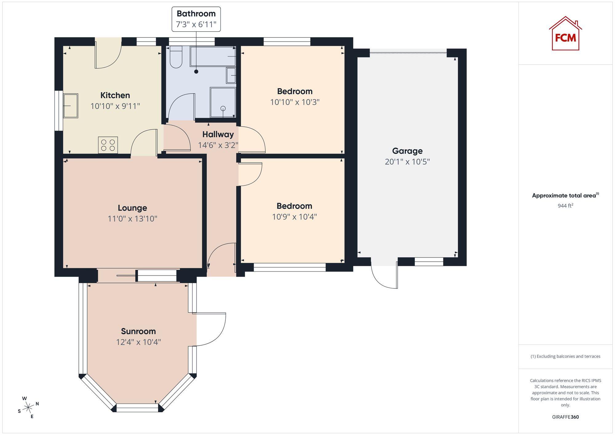 Monkwray Brow, Whitehaven, CA28 floorplan