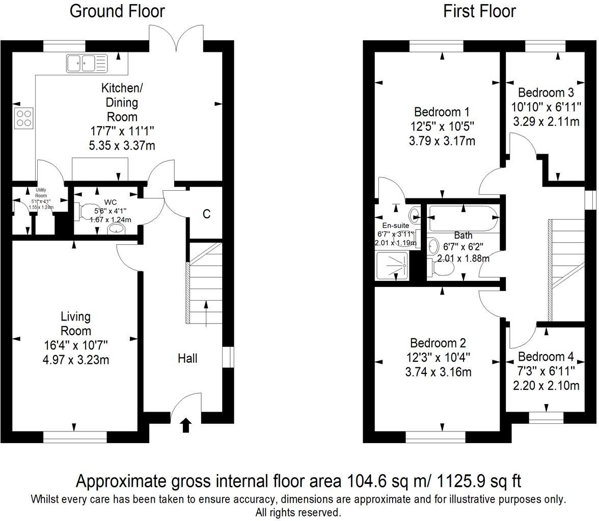 Gladiolus Grove, Worthing floorplan
