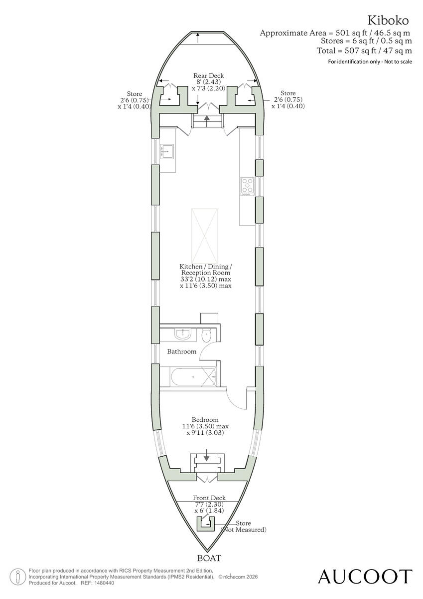 Kiboko, Elizabeth Wharf, E14 floorplan