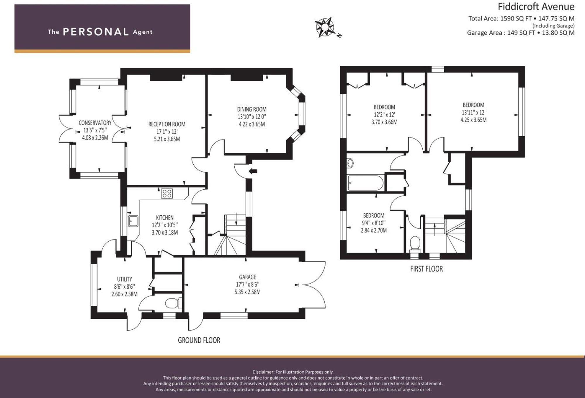 Fiddicroft Avenue, Banstead, SM7 floorplan