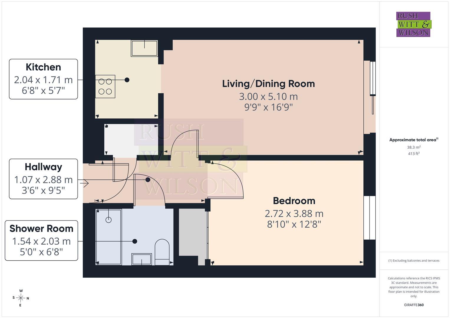 St. Helens Crescent, Hastings floorplan