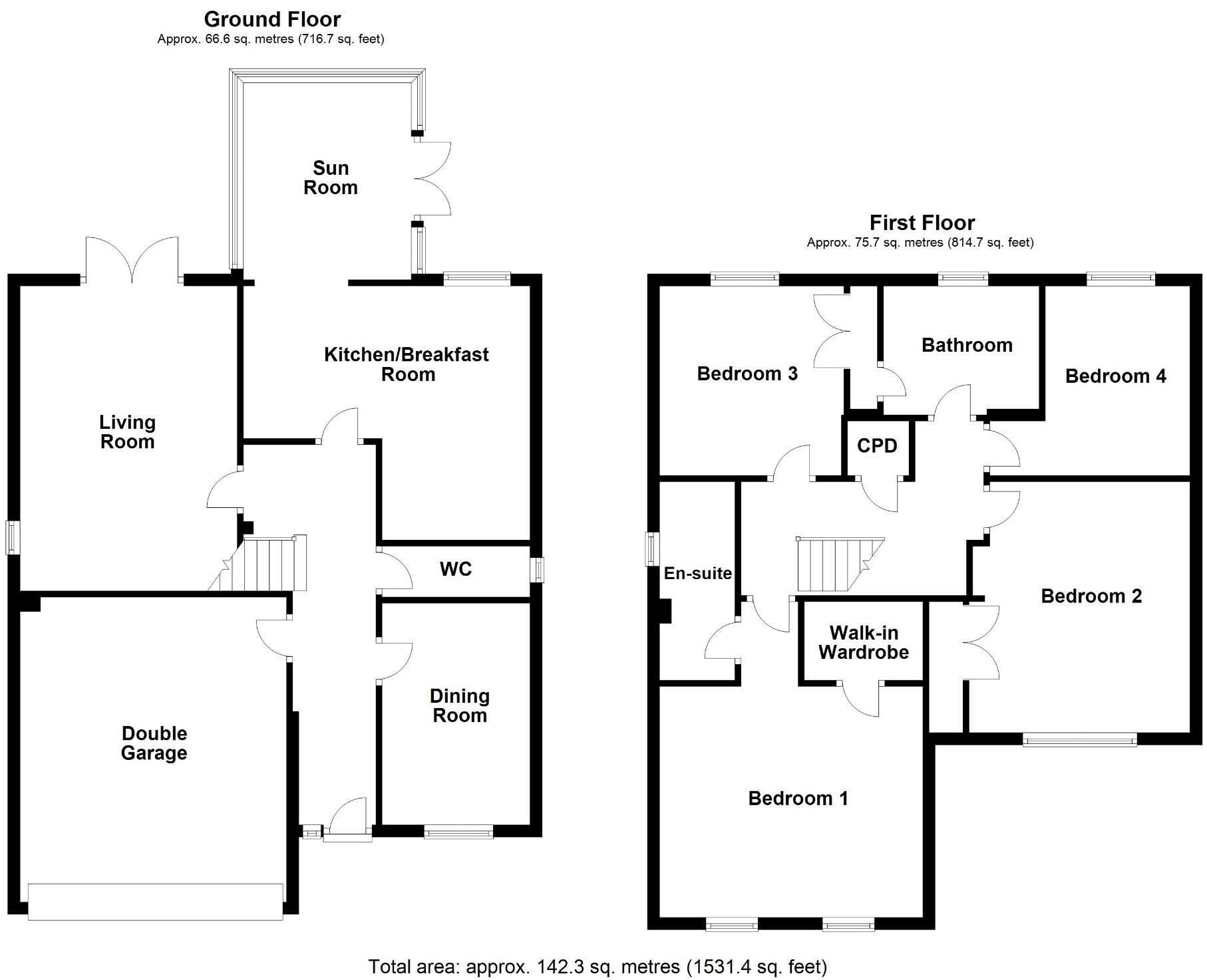 Coxswain Way, Selsey floorplan