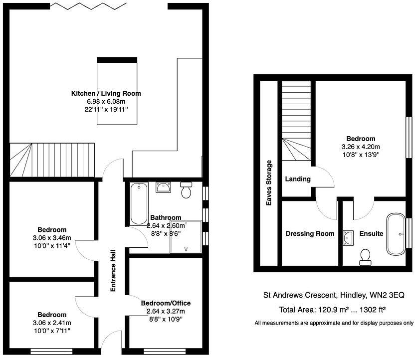 St Andrews Crescent , Hindley floorplan