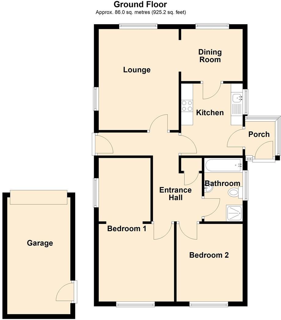 Nantlais, Minera, Wrexham floorplan