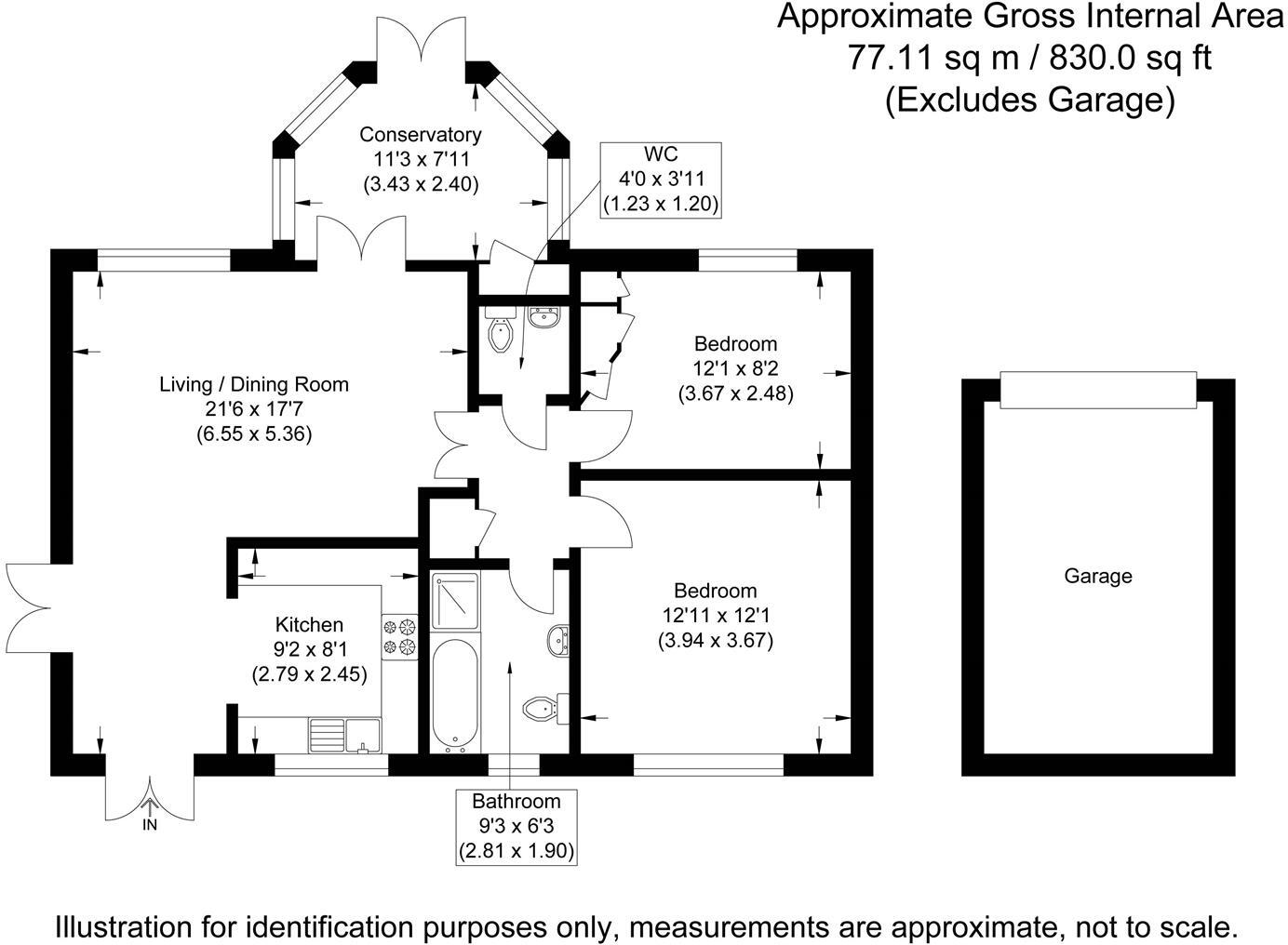 Stocking Hill, Cottered, Buntingford floorplan