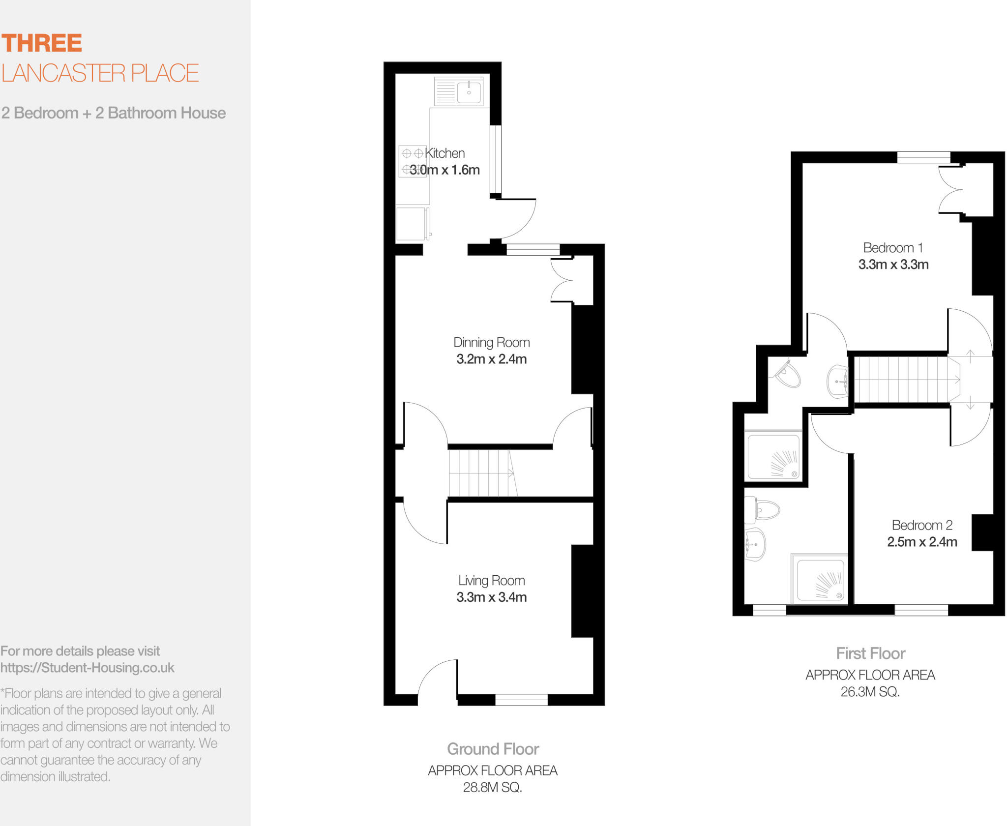 Lancaster Pl // 2 Bed & 2 Bath // July 2027 floorplan