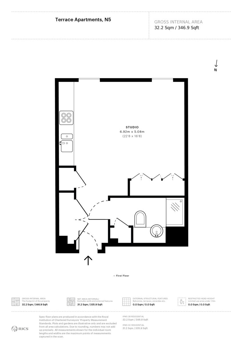 Drayton Park, London, N5 floorplan