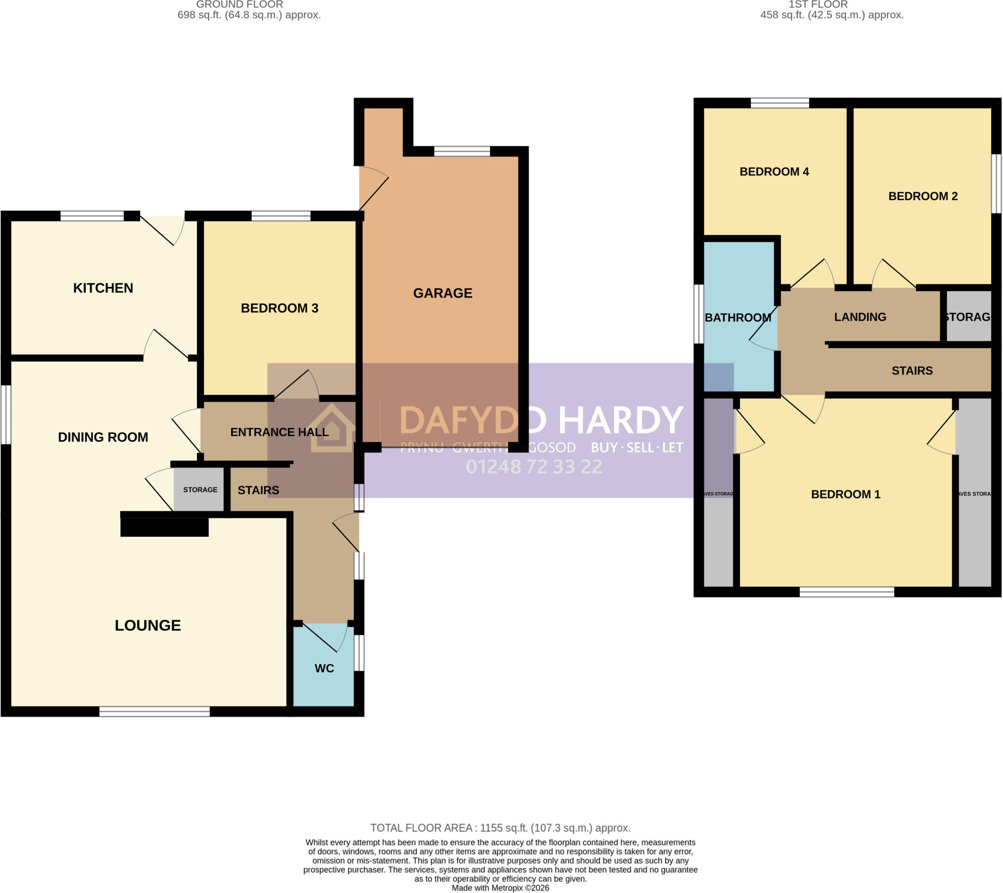 Birkdale Avenue, Colwyn Bay, Conwy, LL29 floorplan
