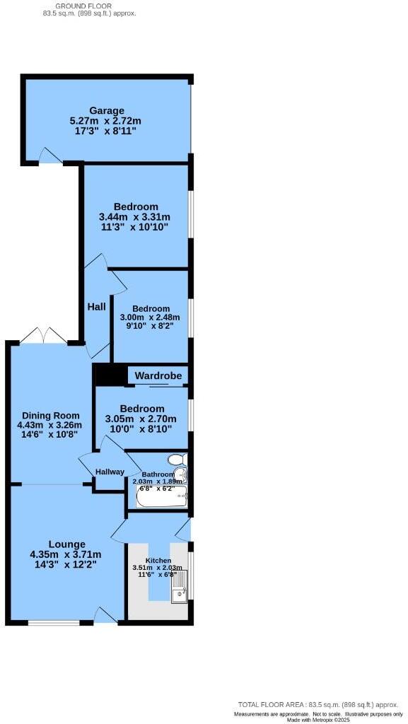Riber Close, Inkersall, Chesterfield, S43 3EU floorplan
