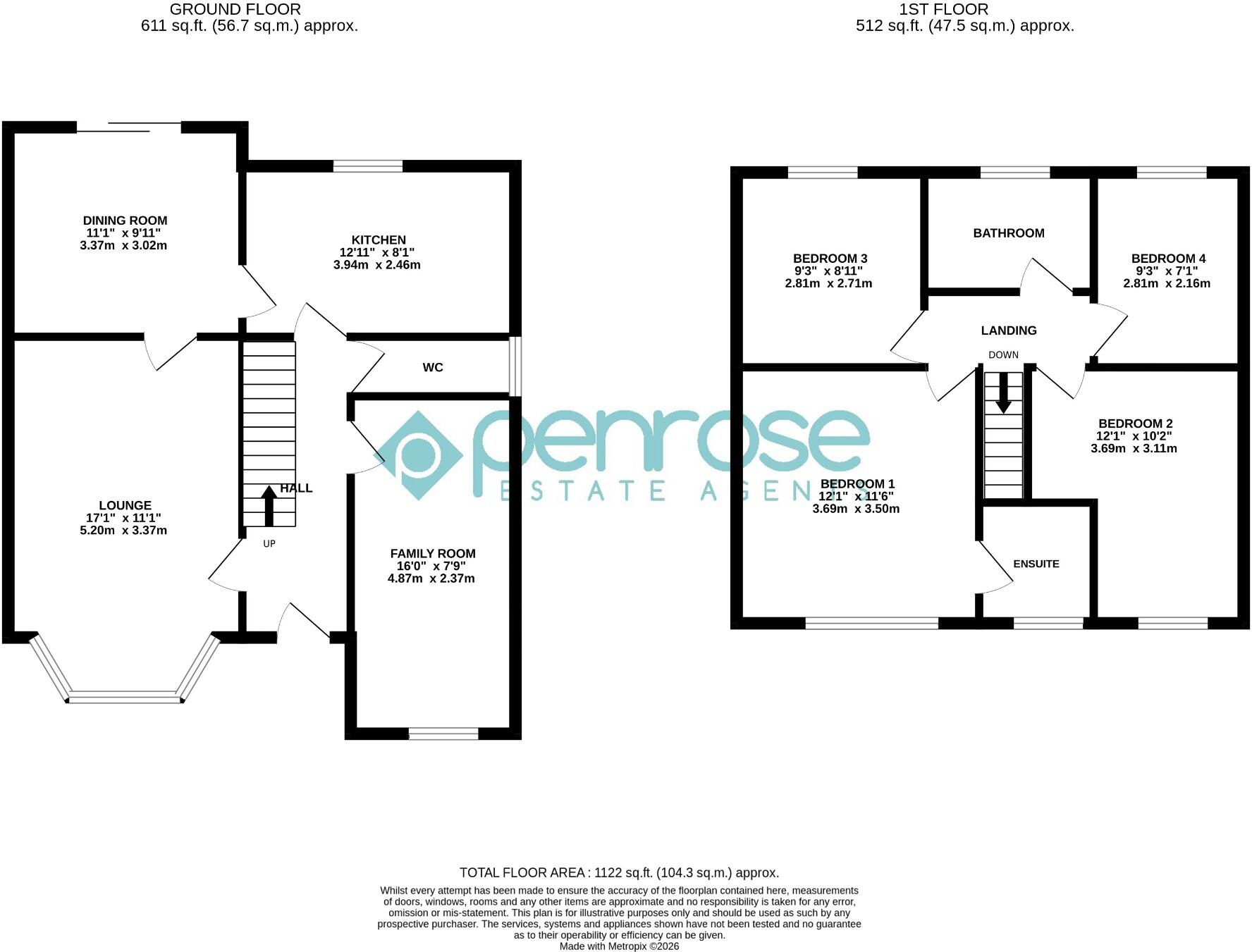 Whitehaven, Luton, Bedfordshire, LU3 4BY floorplan