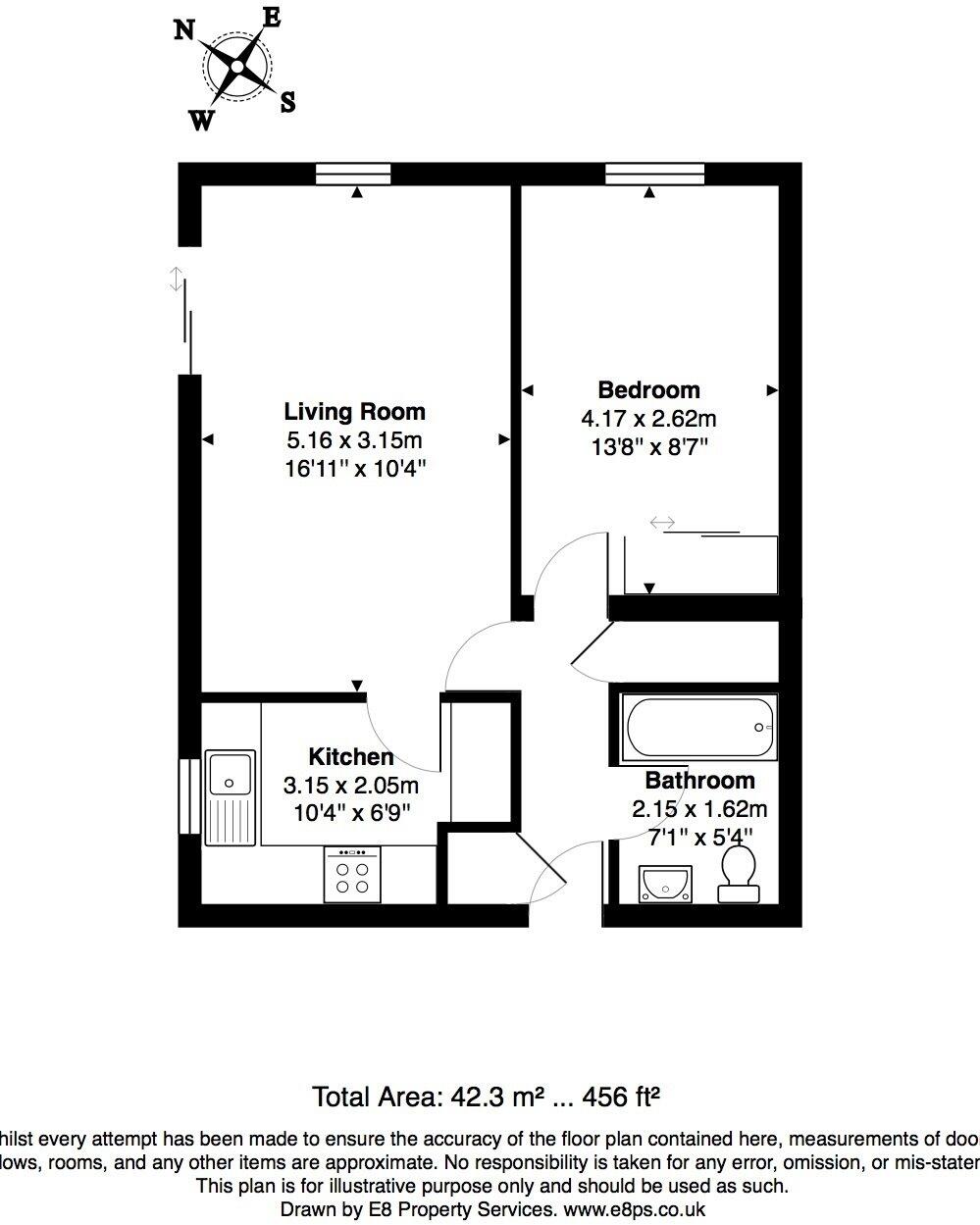 Edwin Court, Oxford City Centre floorplan