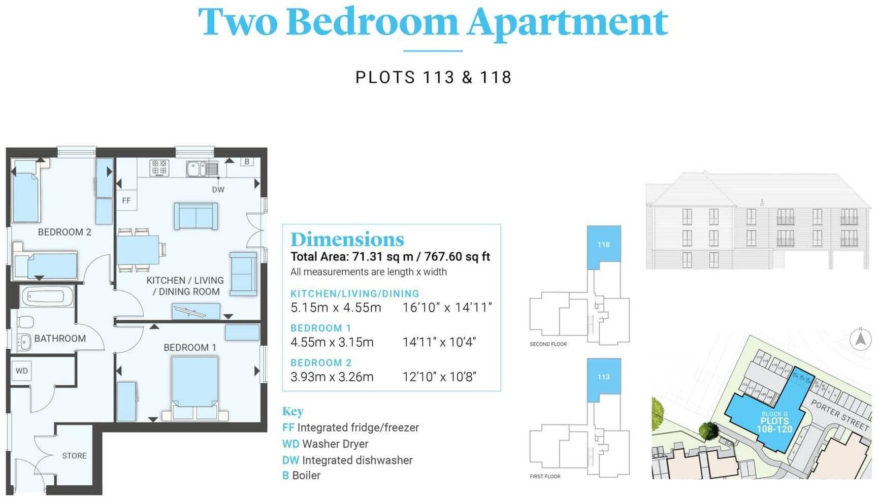 Flat 33 Bass Court, Porter Street, Alton, GU34 1UW floorplan