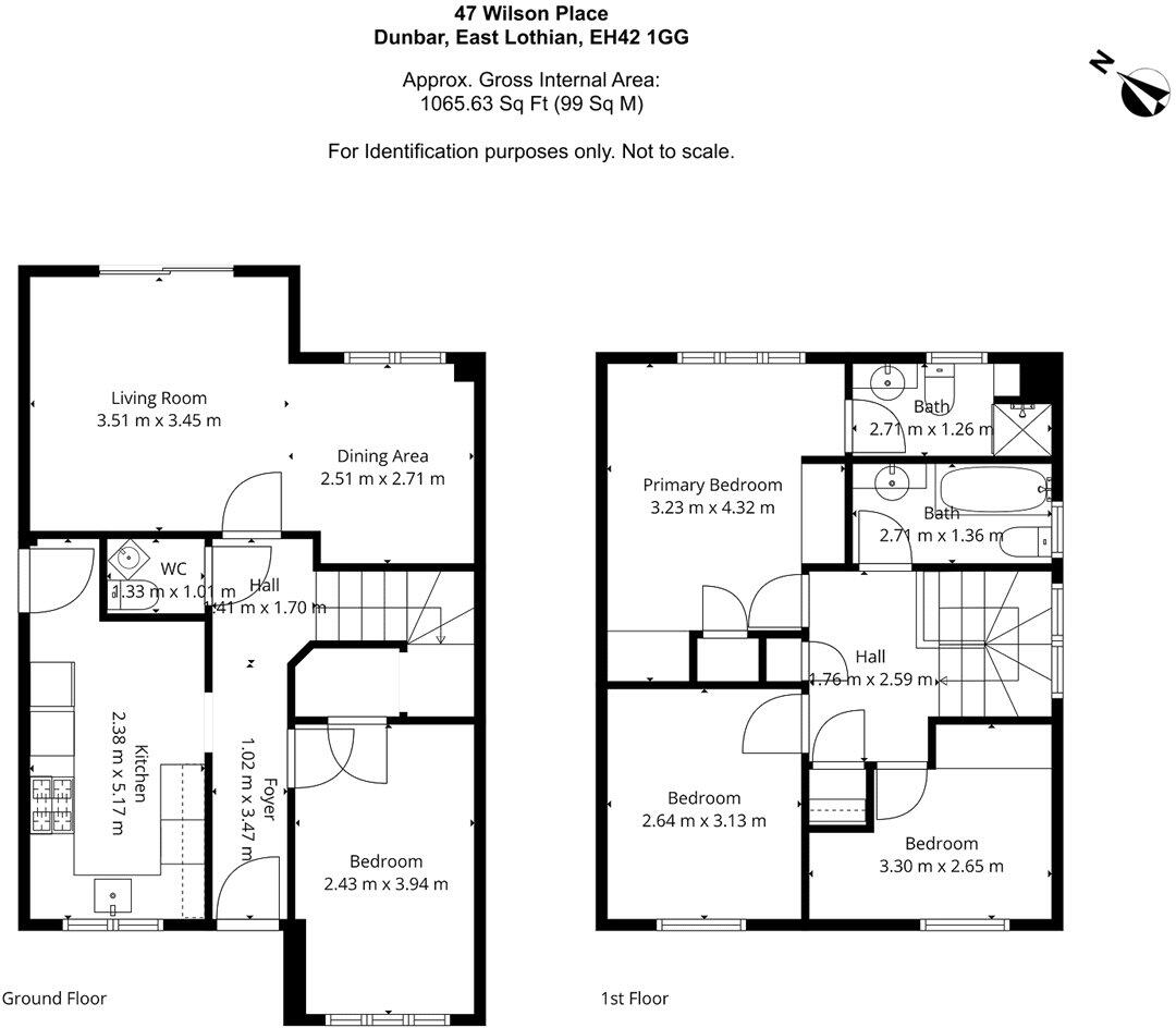 47 Wilson Place, Dunbar, East Lothian, EH42 1GG floorplan