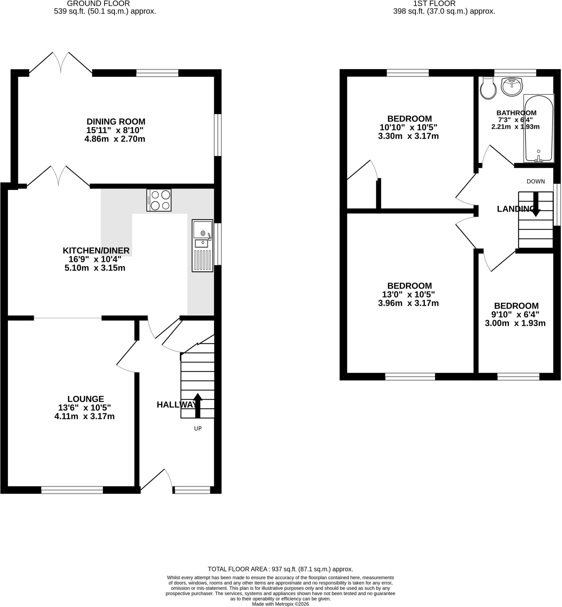 Fairway, Keyworth, Nottingham floorplan