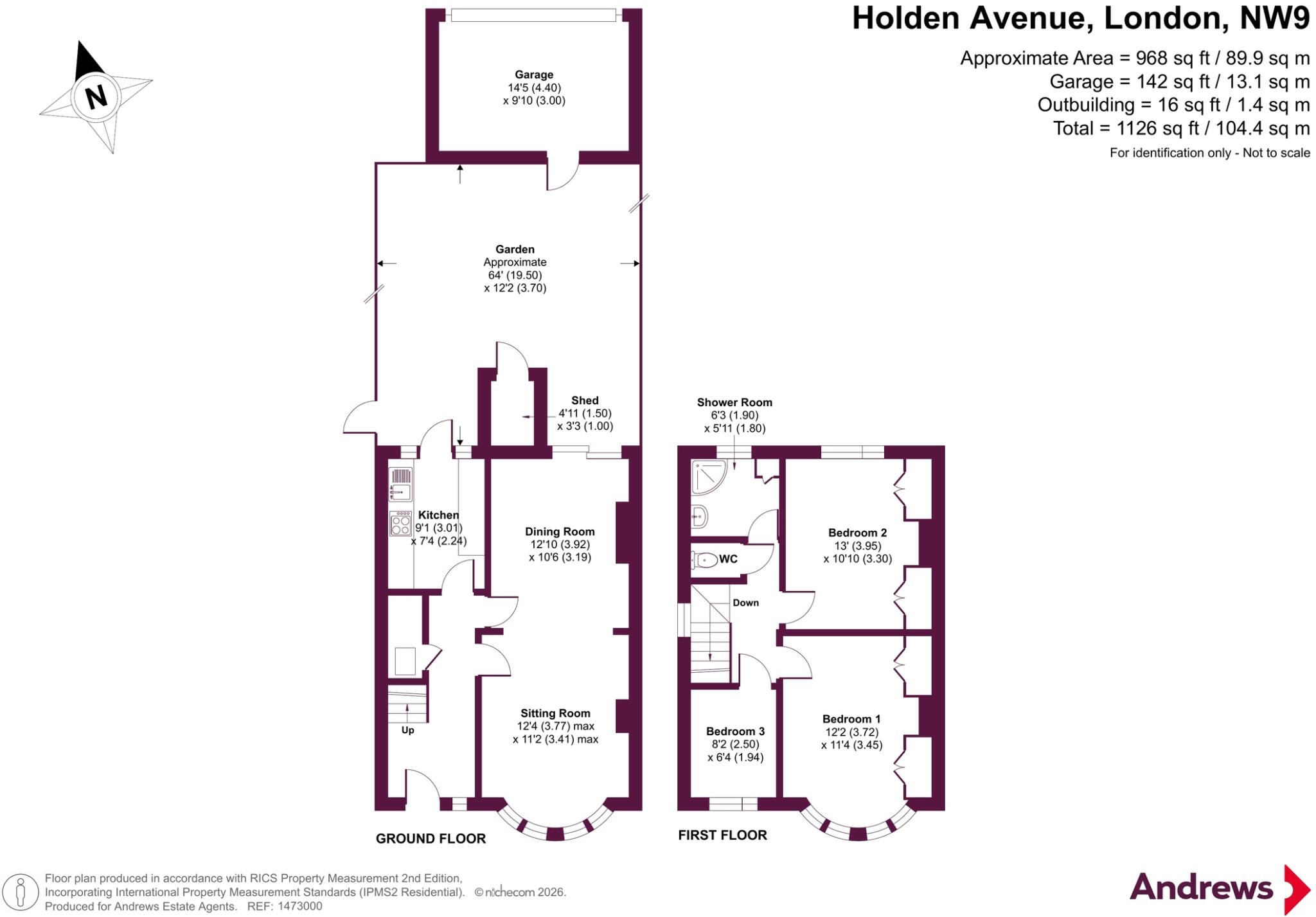 Holden Avenue, London, NW9 floorplan