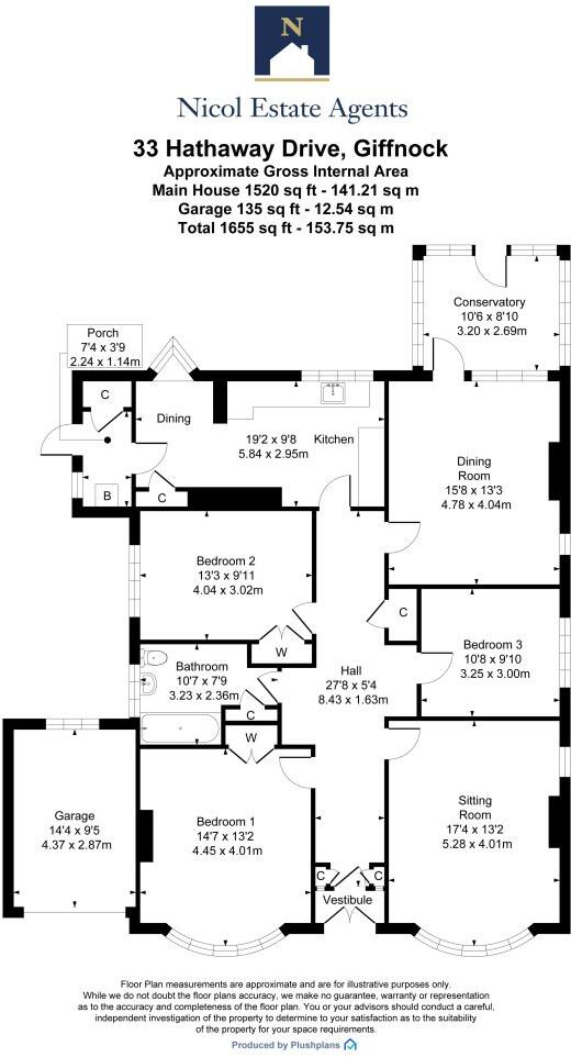 Hathaway Drive, Giffnock floorplan