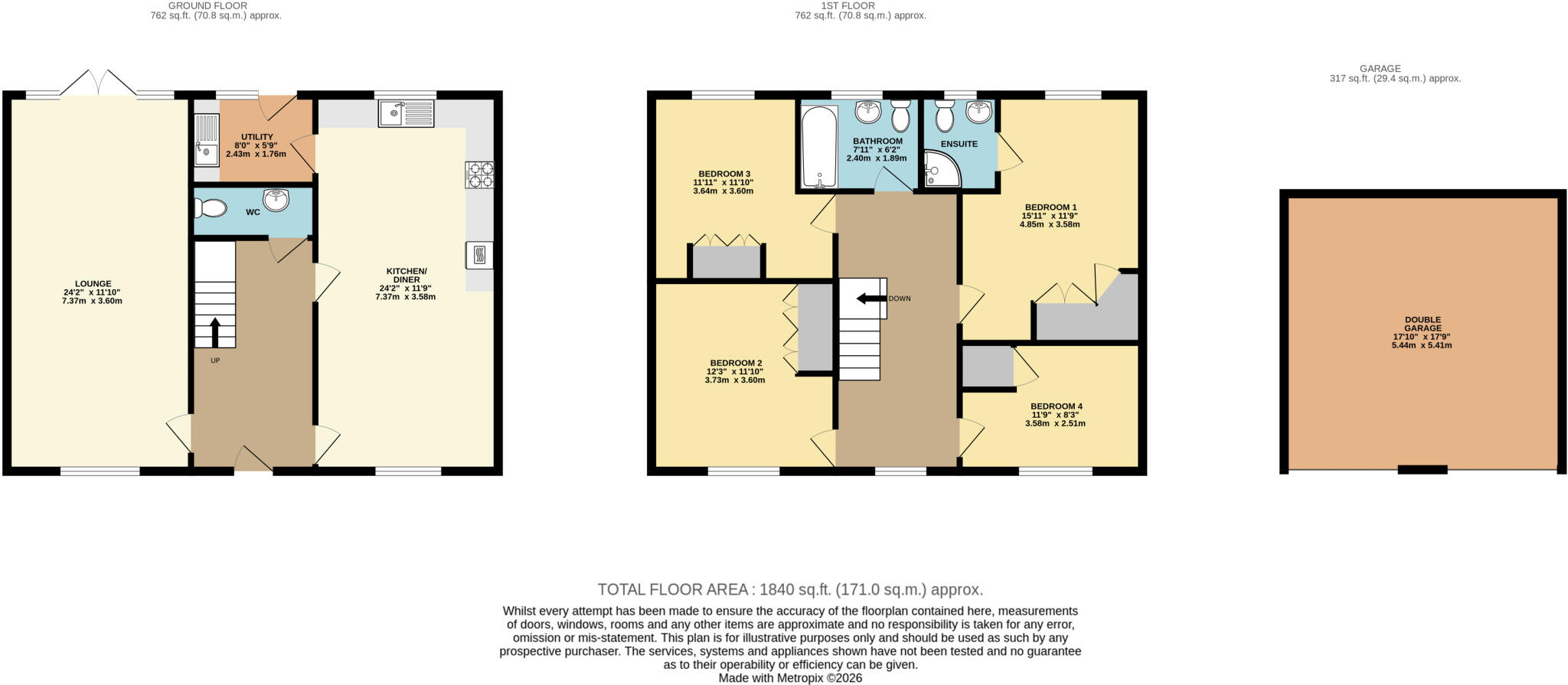 4, Westerby Court, South Kelsey, LN7 floorplan