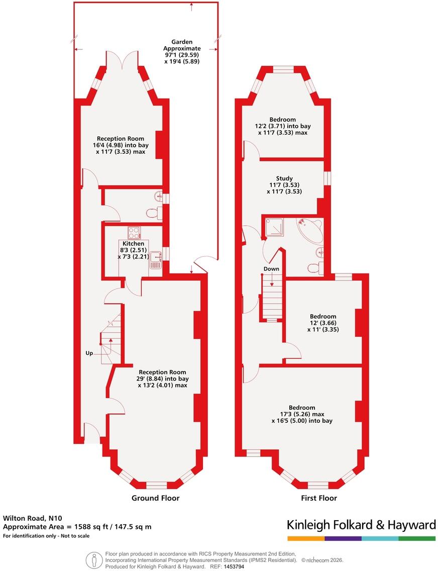 Wilton Road, Muswell Hill, London, N10 floorplan