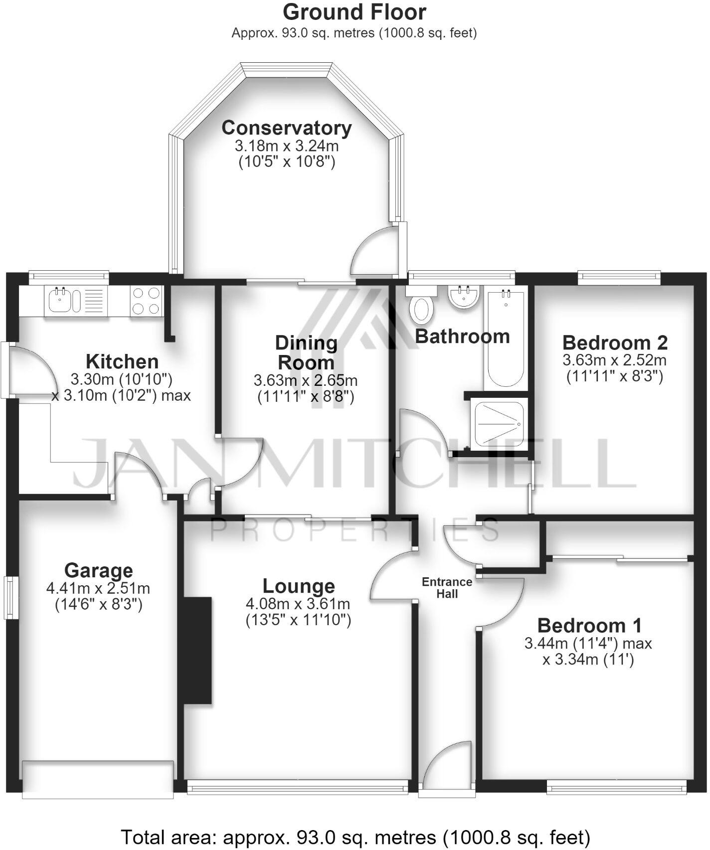 Western Way, Ryton floorplan