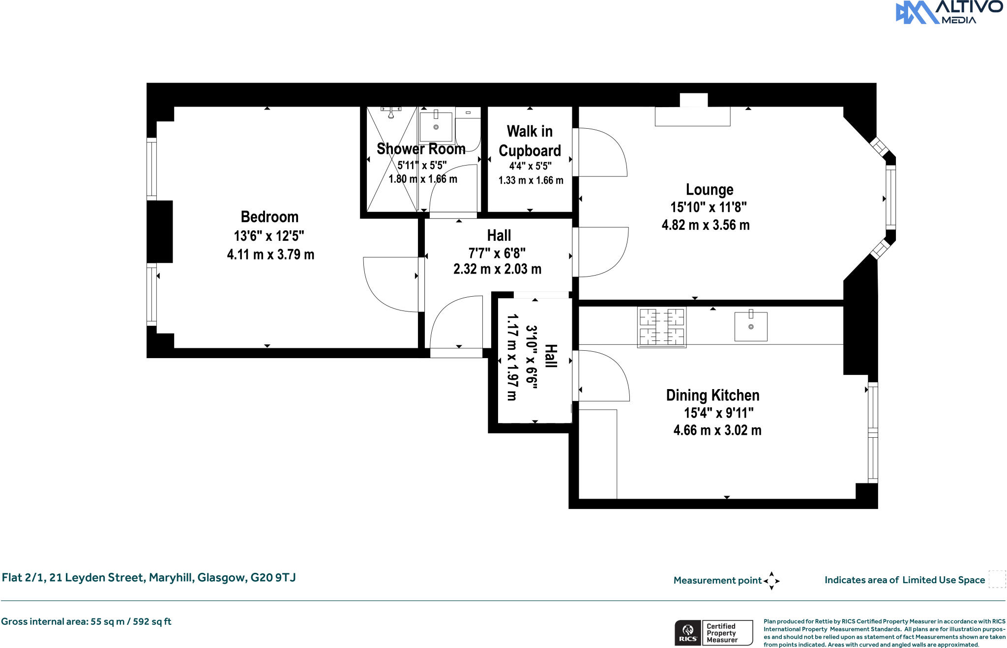 Leyden Street, Maryhill, Glasgow floorplan
