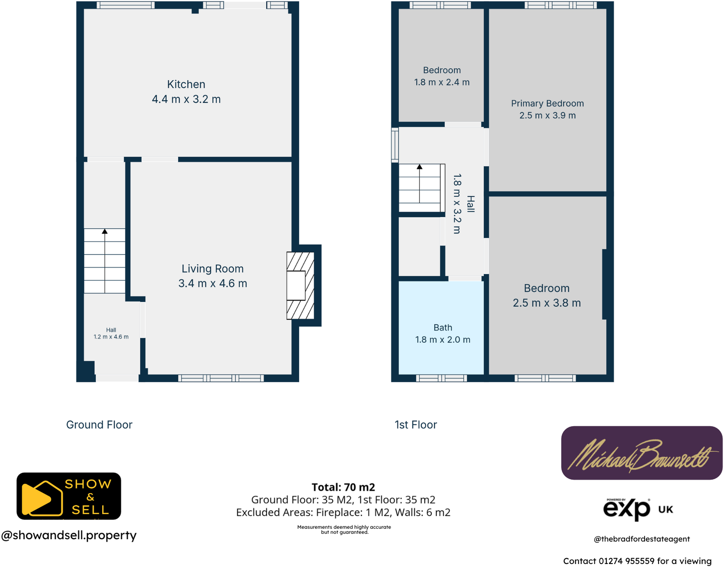 3, Penny Hill Drive, Clayton, Bradford, BD14 6NH floorplan
