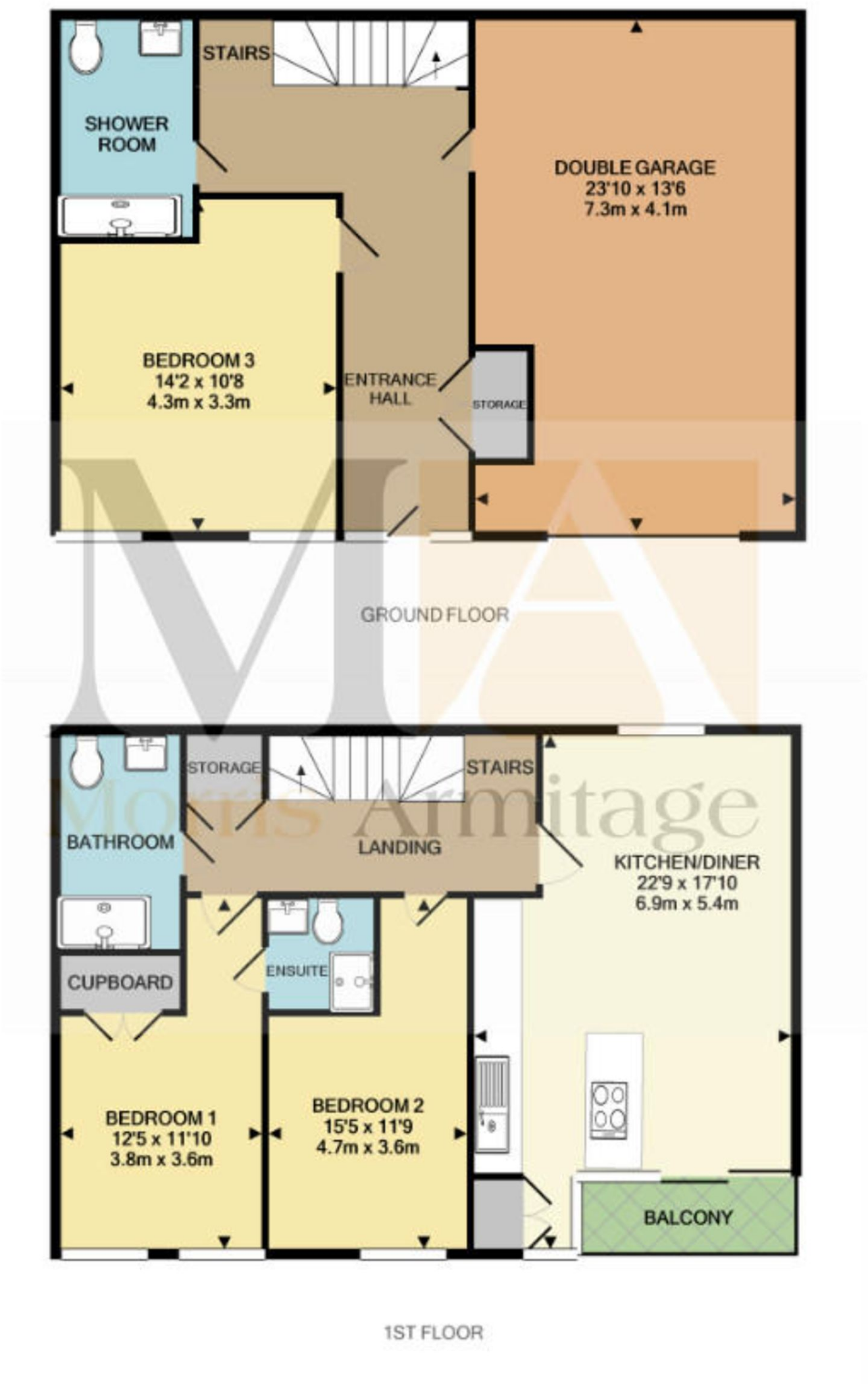 Walton Way, Cambridge, CB3 floorplan