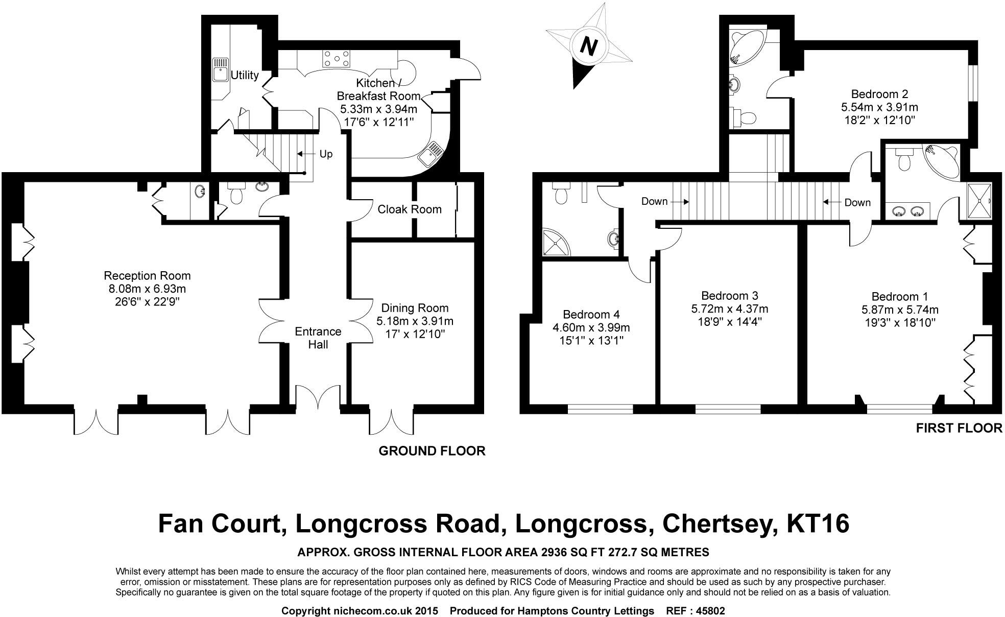 Longcross Road, Chertsey, KT16 floorplan