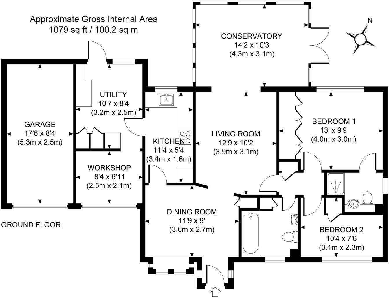 Weston Lea, West Horsley floorplan