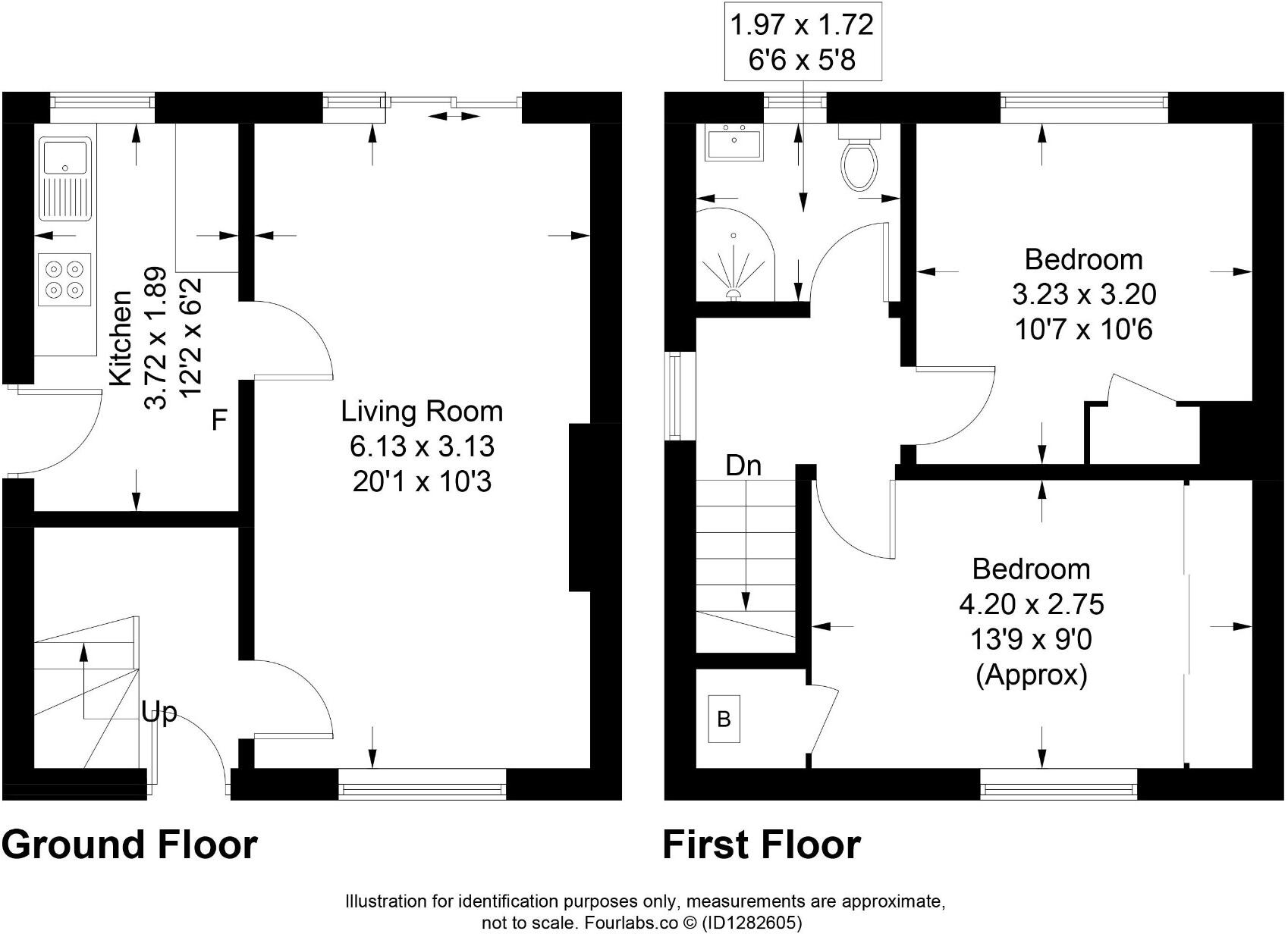 1 Dunedin Place, Markinch, Glenrothes, Fife, KY7 6BP floorplan
