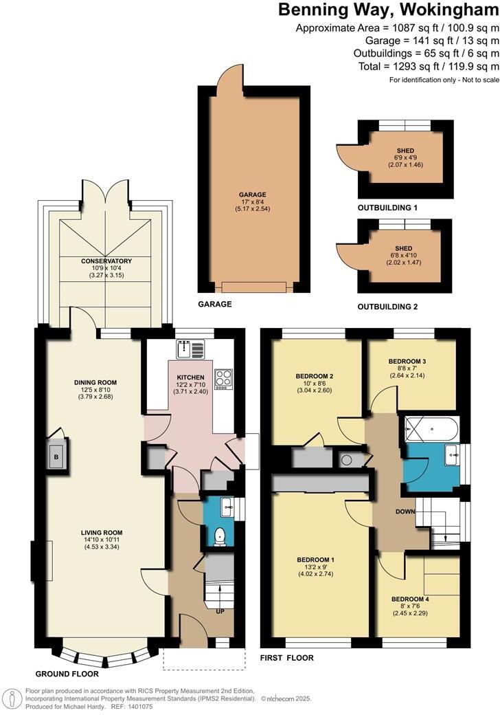Benning Way, Wokingham, Berkshire RG40 1XX floorplan