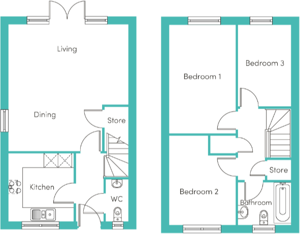 Irwell Vale, Bury, M26 2GL floorplan