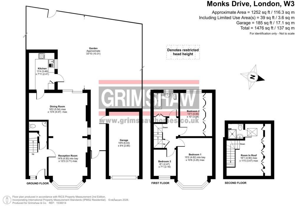 Monks Drive, West Acton, W3 floorplan