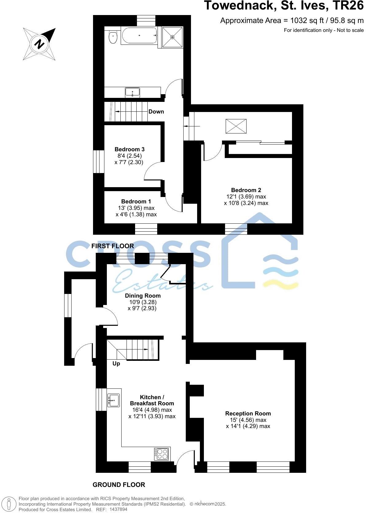Towednack Road, Nr St Ives, Cornwall  floorplan