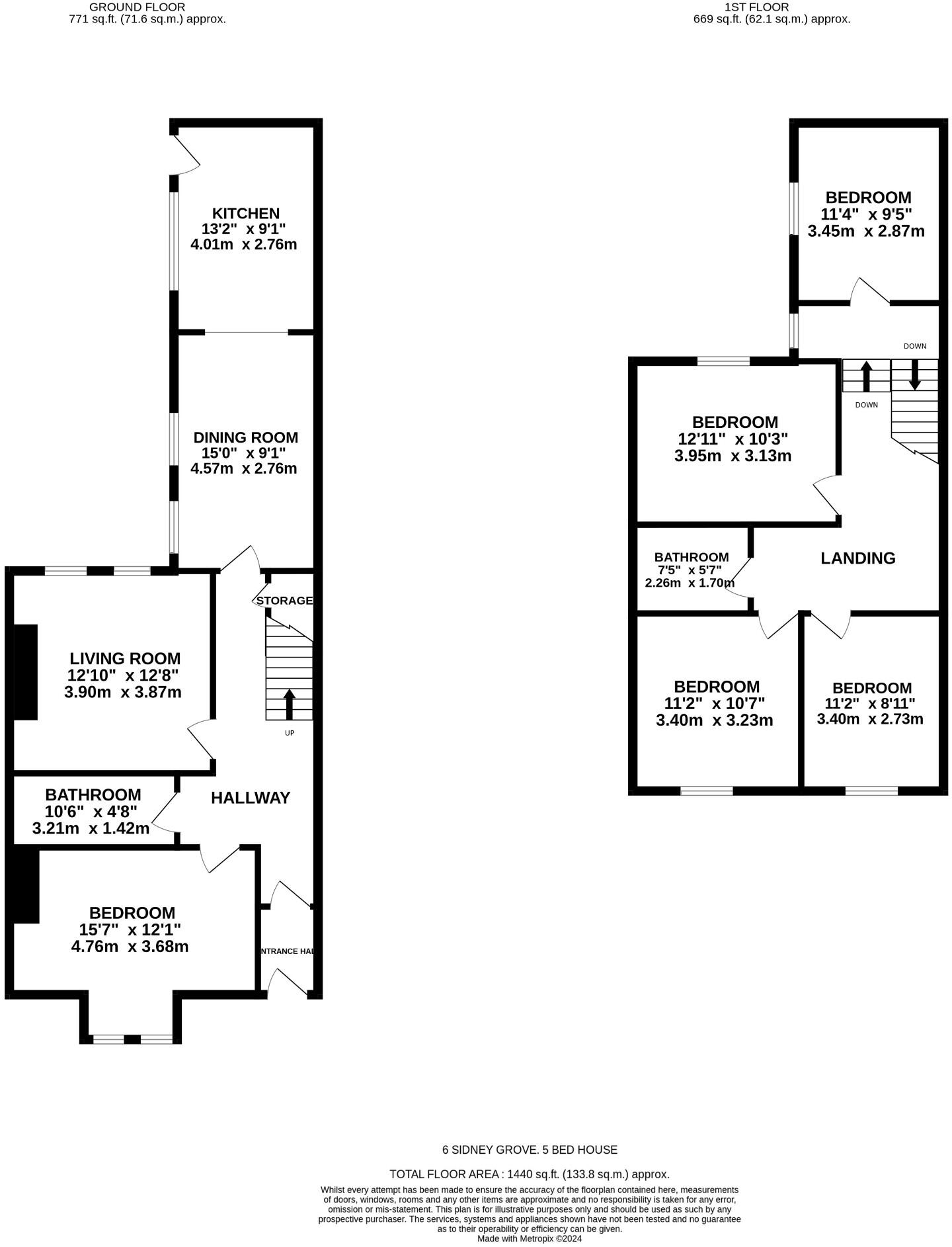 Sidney Grove, Newcastle Upon Tyne, NE4 floorplan