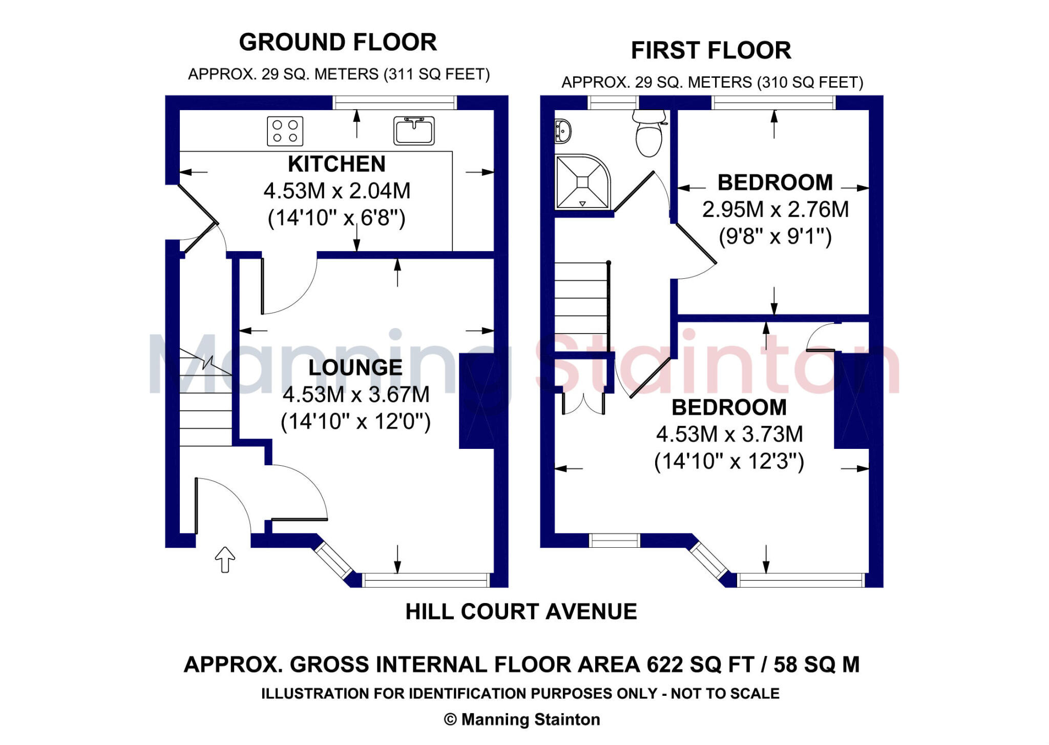 Hill Court Avenue, Leeds, West Yorkshire floorplan
