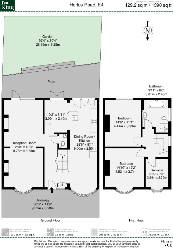 Hortus Road, London, E4 7HG floorplan