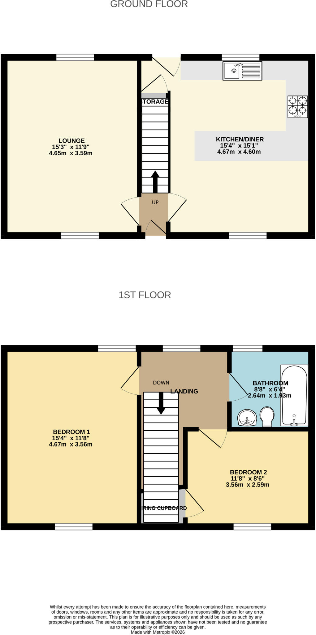 Chapel Street, Barford, Norwich, Norfolk, NR9 floorplan