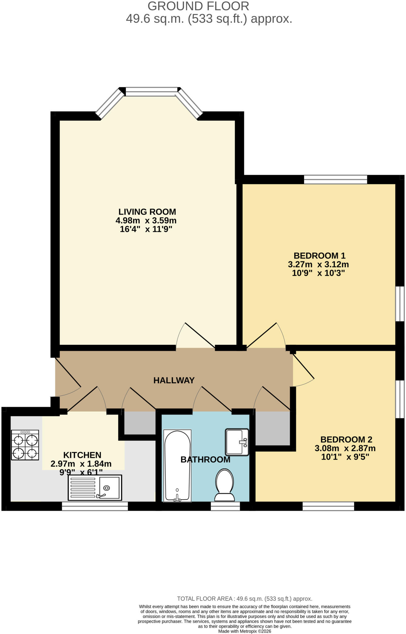 Knaresborough Court, Bletchley, MK3 floorplan