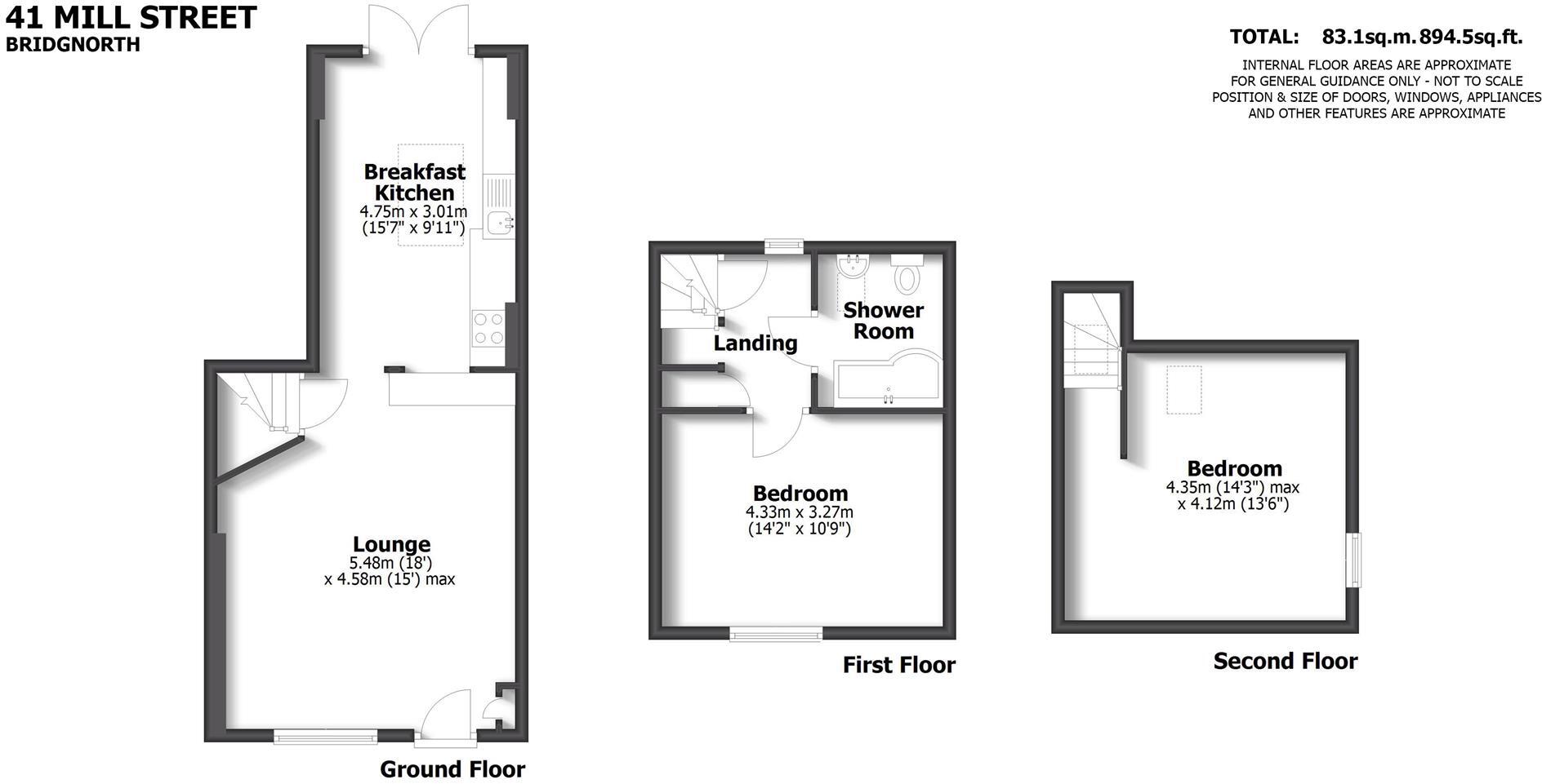 41 Mill Street, Bridgnorth floorplan