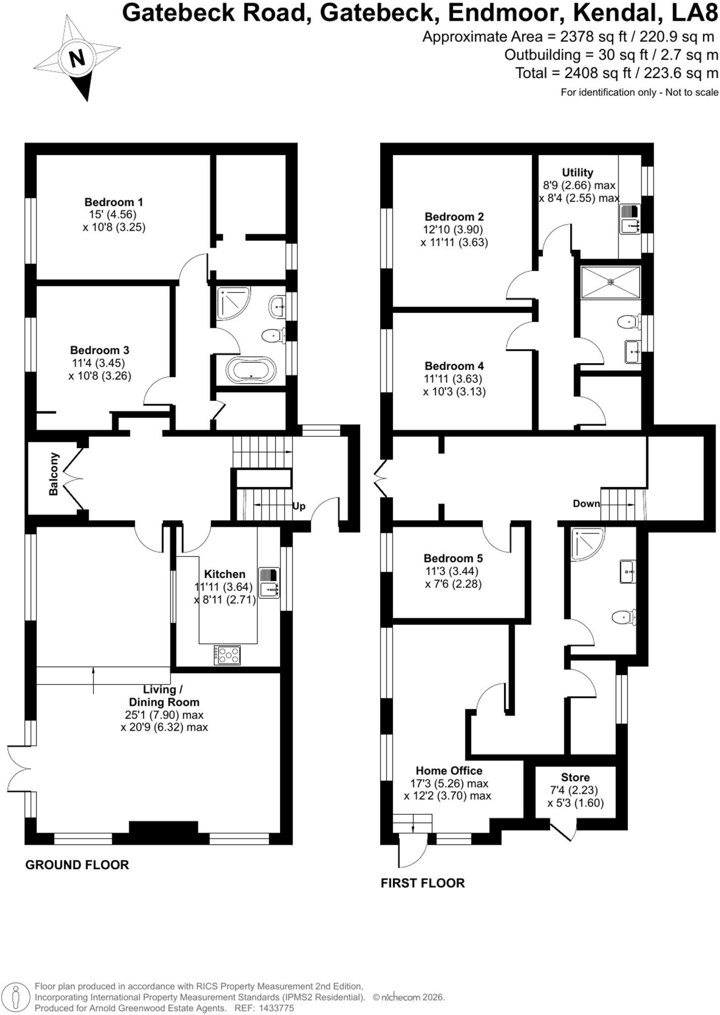 Woodland Cottage, Gatebeck, Endmoor, LA8 0HH floorplan