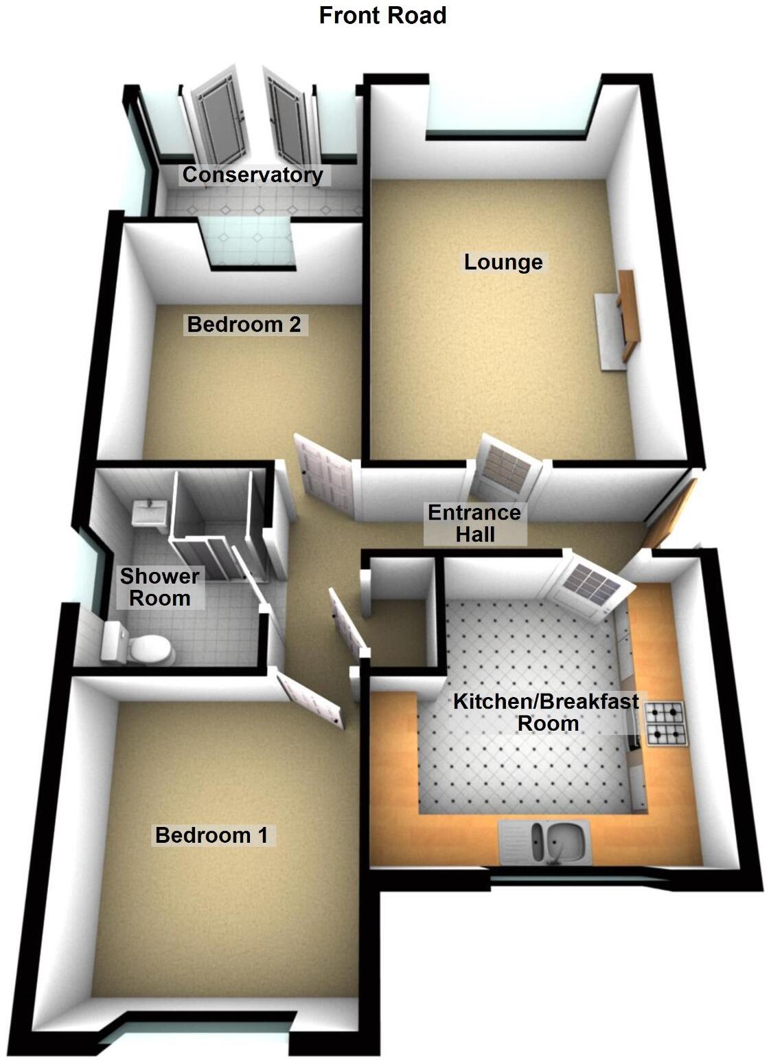 Front Road, Murrow PE13 floorplan