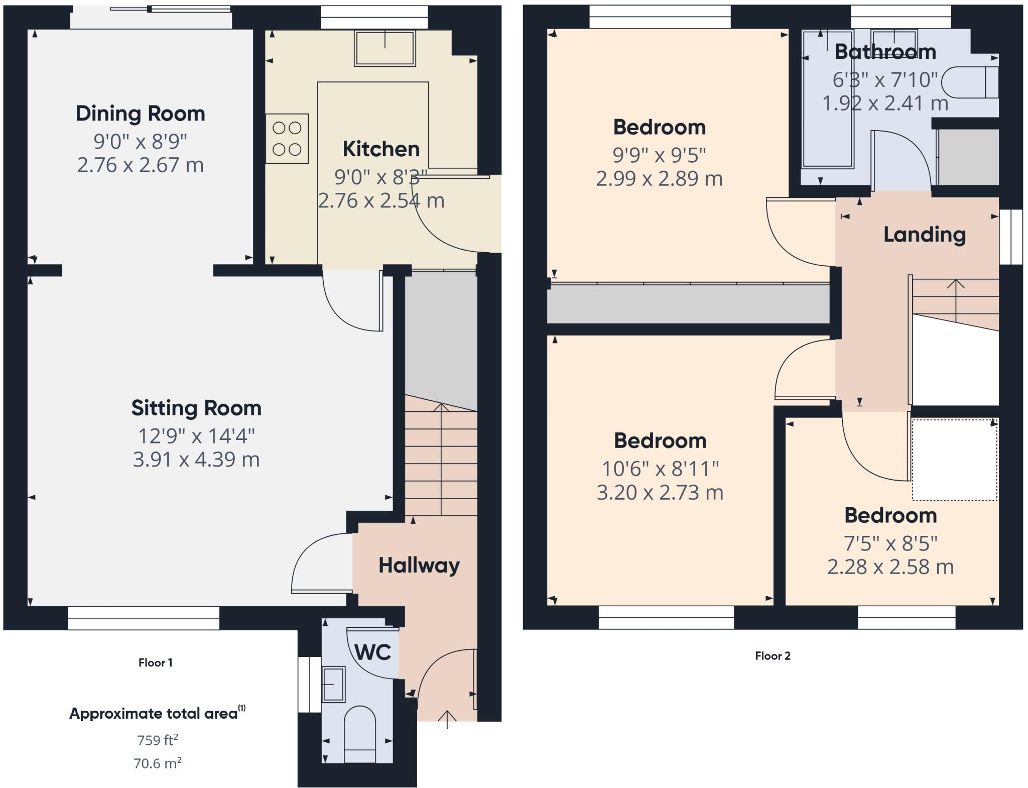 The Paddocks, Halesworth floorplan
