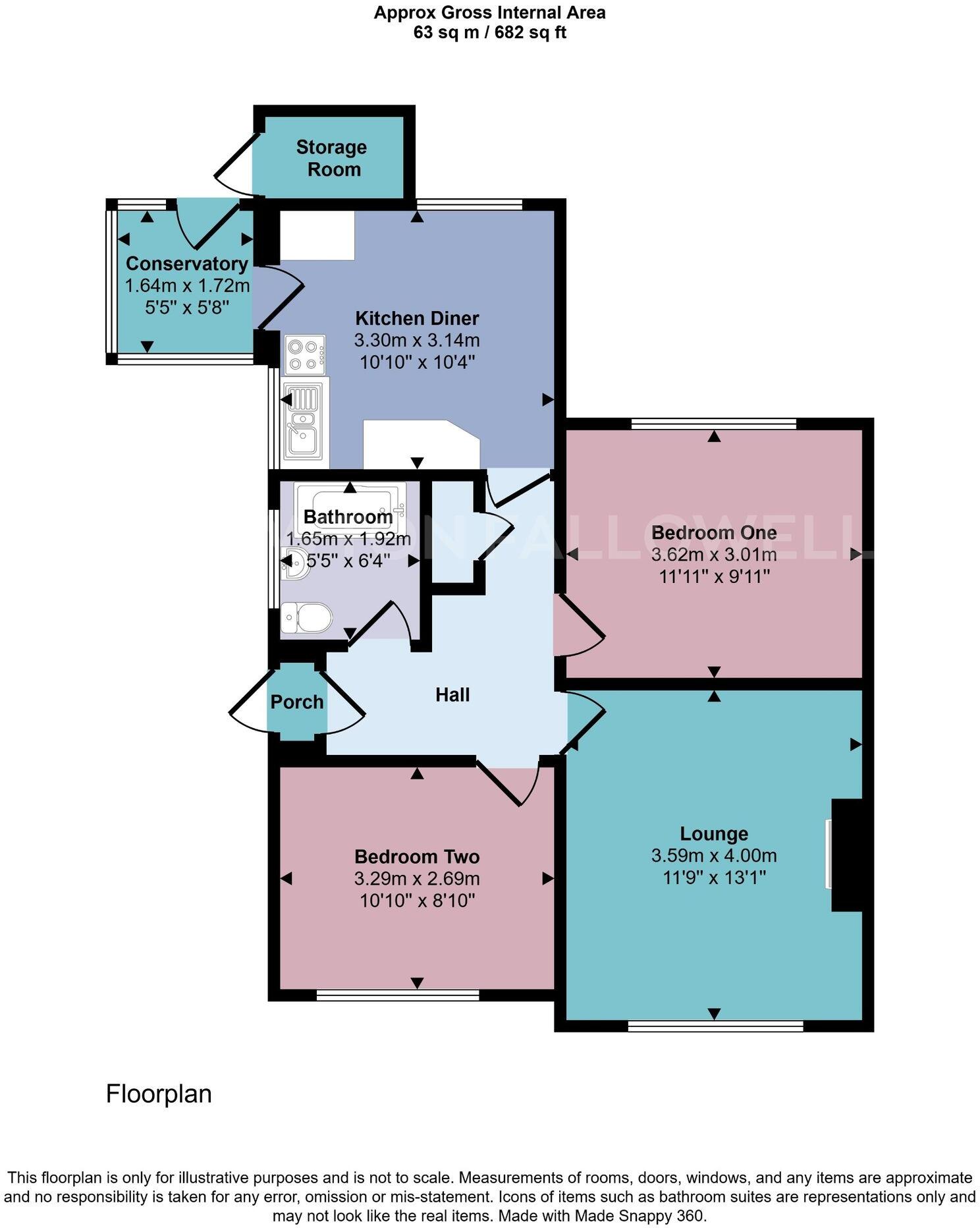 Hilary Crescent, Whitwick, LE67 floorplan