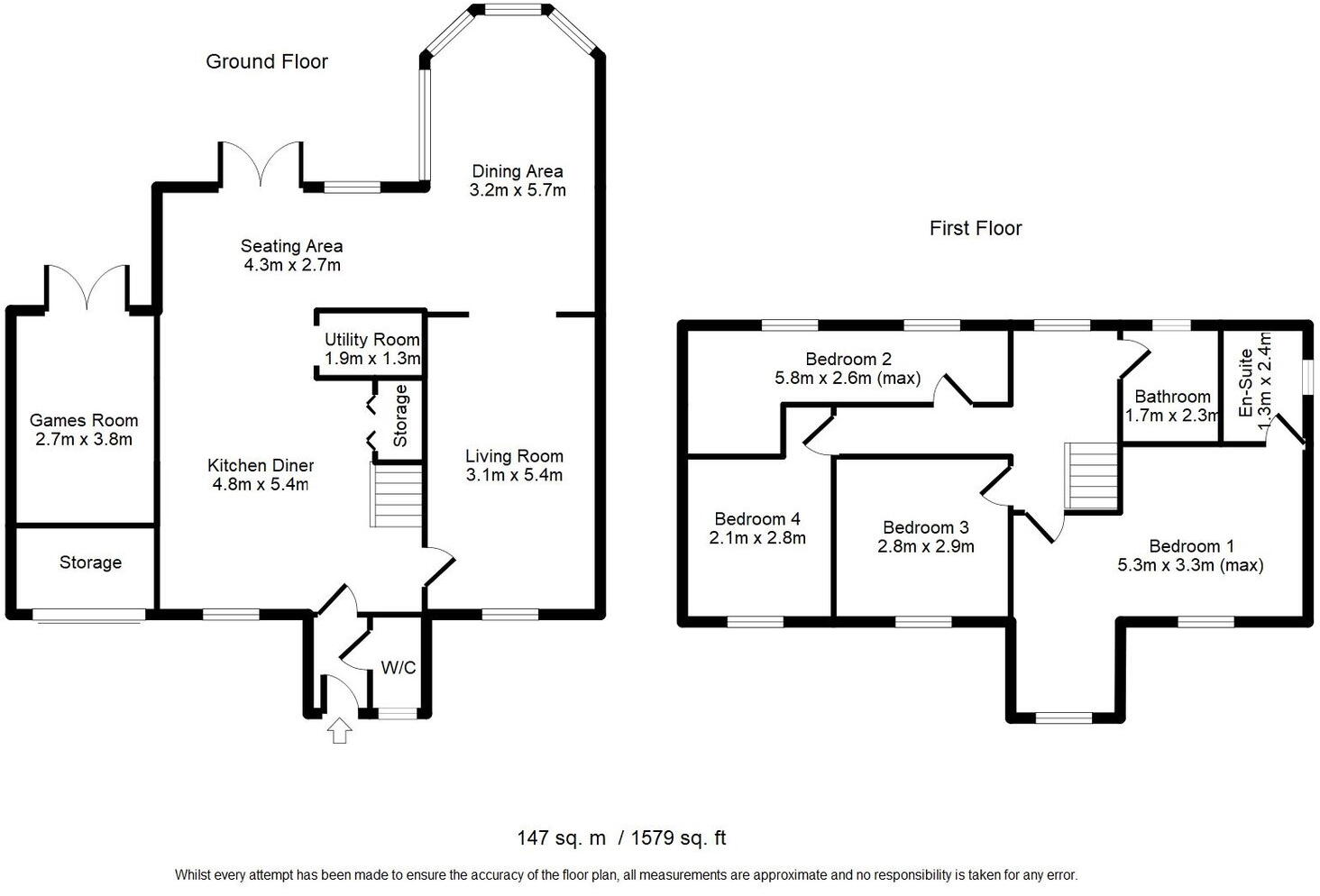 Linden Crescent, Tottington, Bury, BL8 3GE floorplan