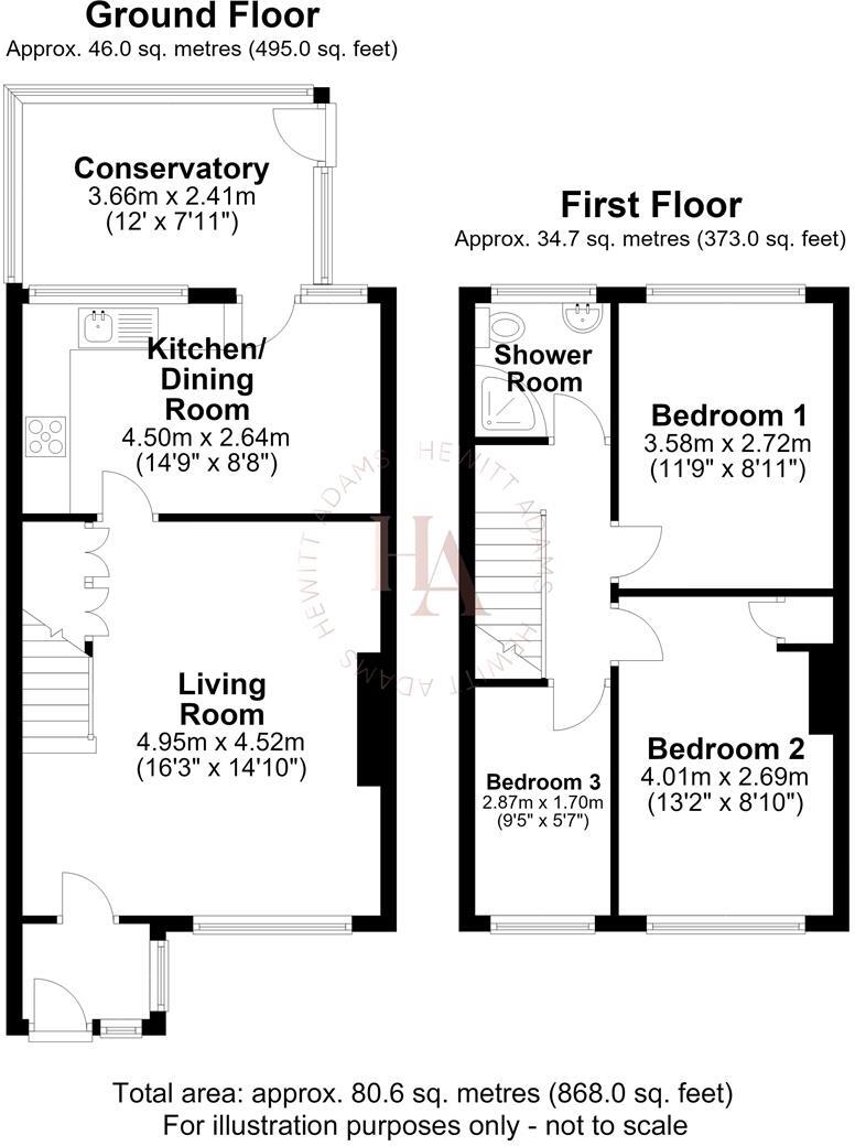 Anderson Close, Thingwall floorplan